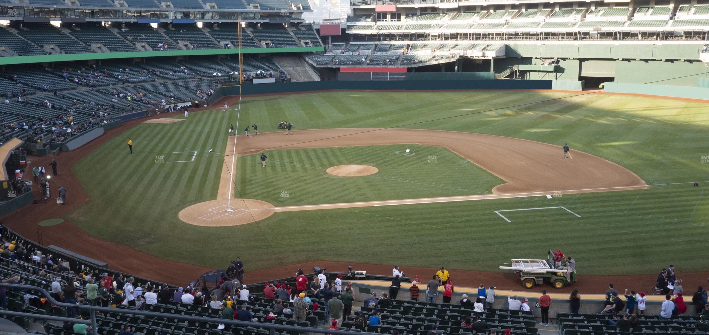 Seating view for Oakland Coliseum Section 214