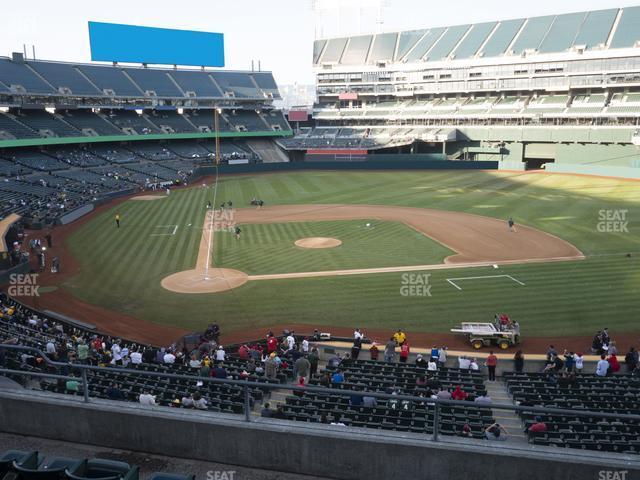 Seating view for Oakland Coliseum Section 214