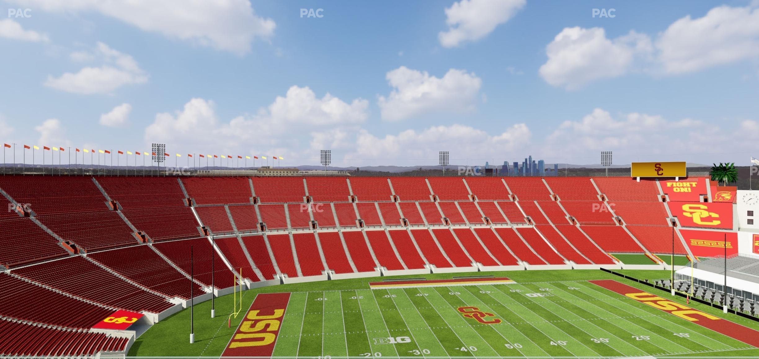 Seating view for Los Angeles Memorial Coliseum Section Suite 518