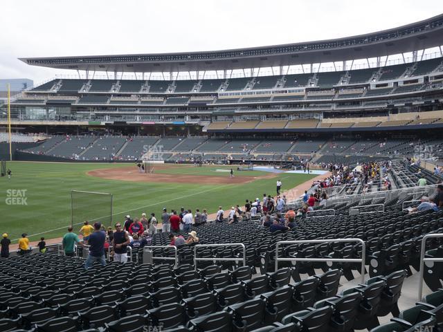 Seating view for Target Field Section 126