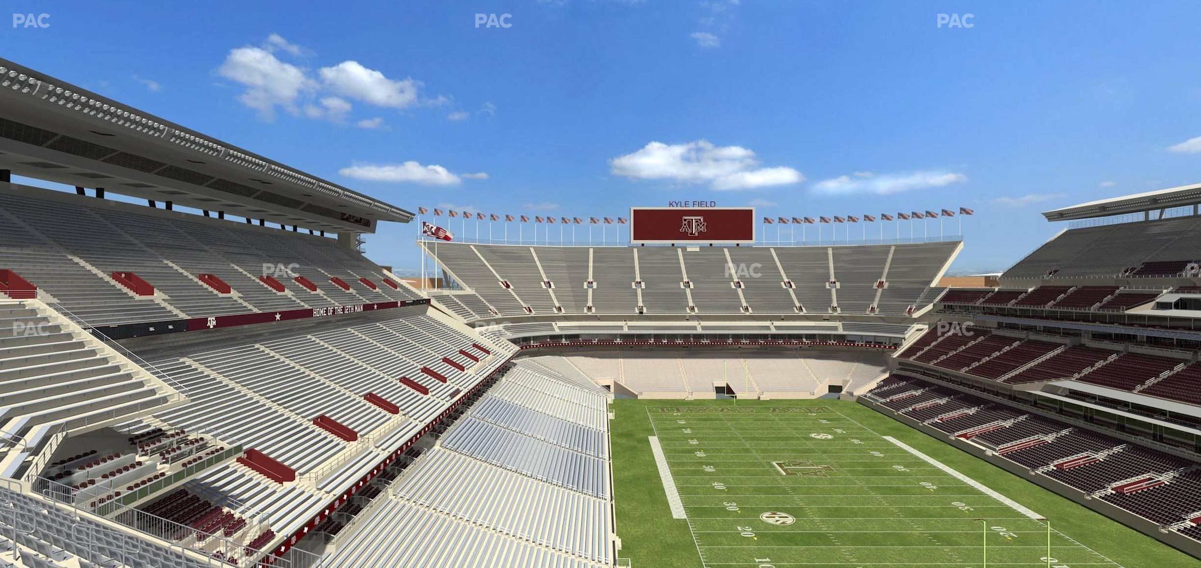 Seating view for Kyle Field Section 324