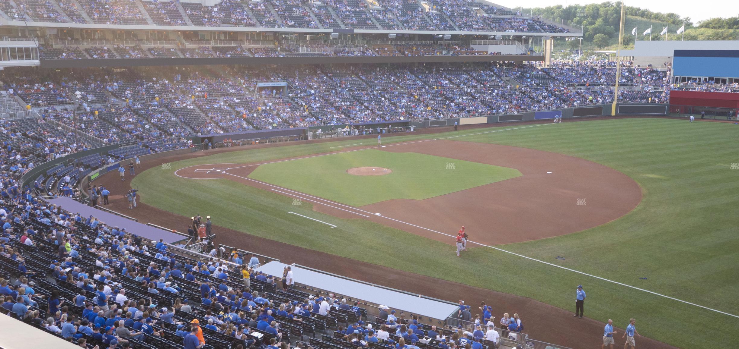 Seating view for Kauffman Stadium Section 321