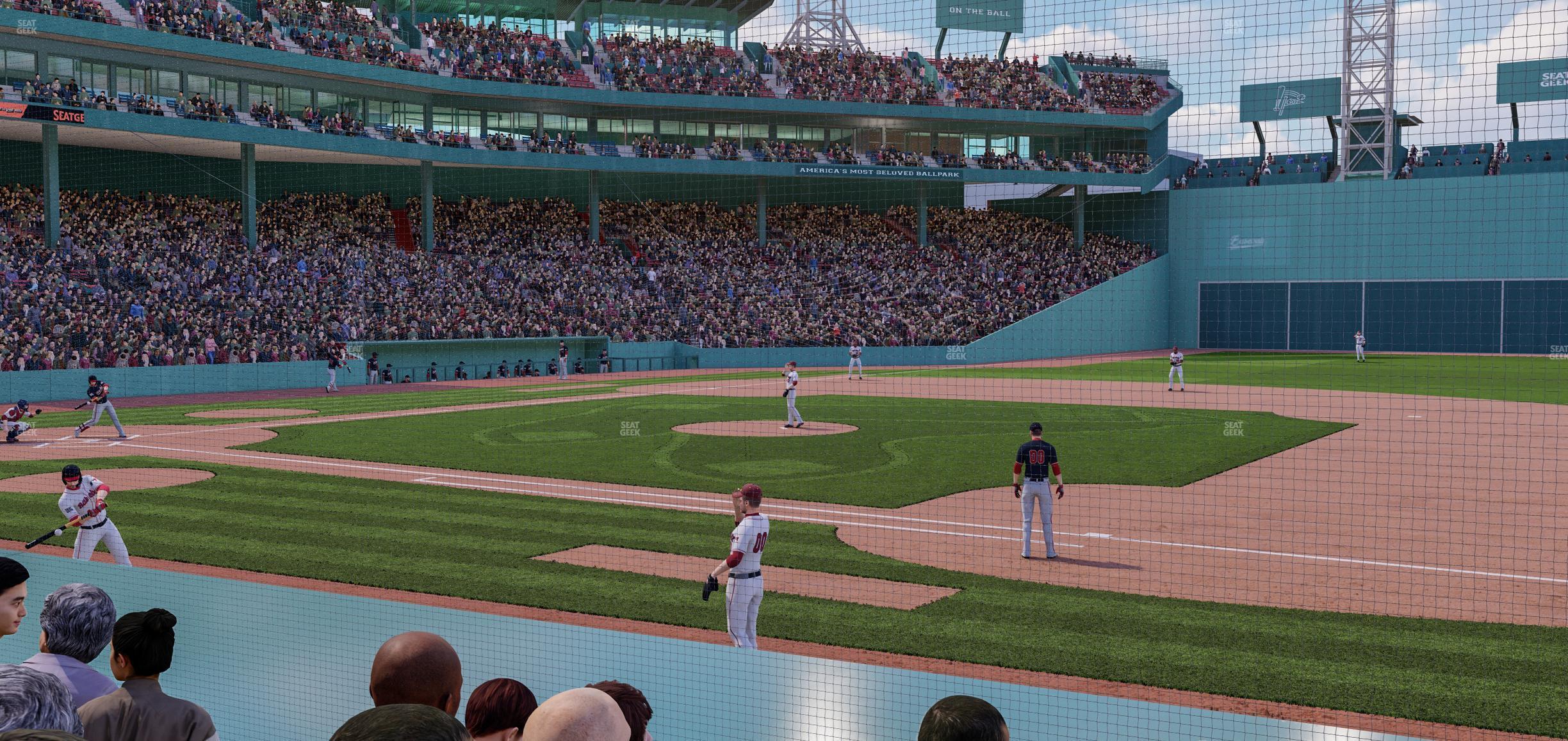 Seating view for Fenway Park Section Field Box 22