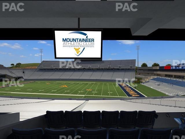 Seating view for Mountaineer Field at Milan Puskar Stadium Section Field Box 28