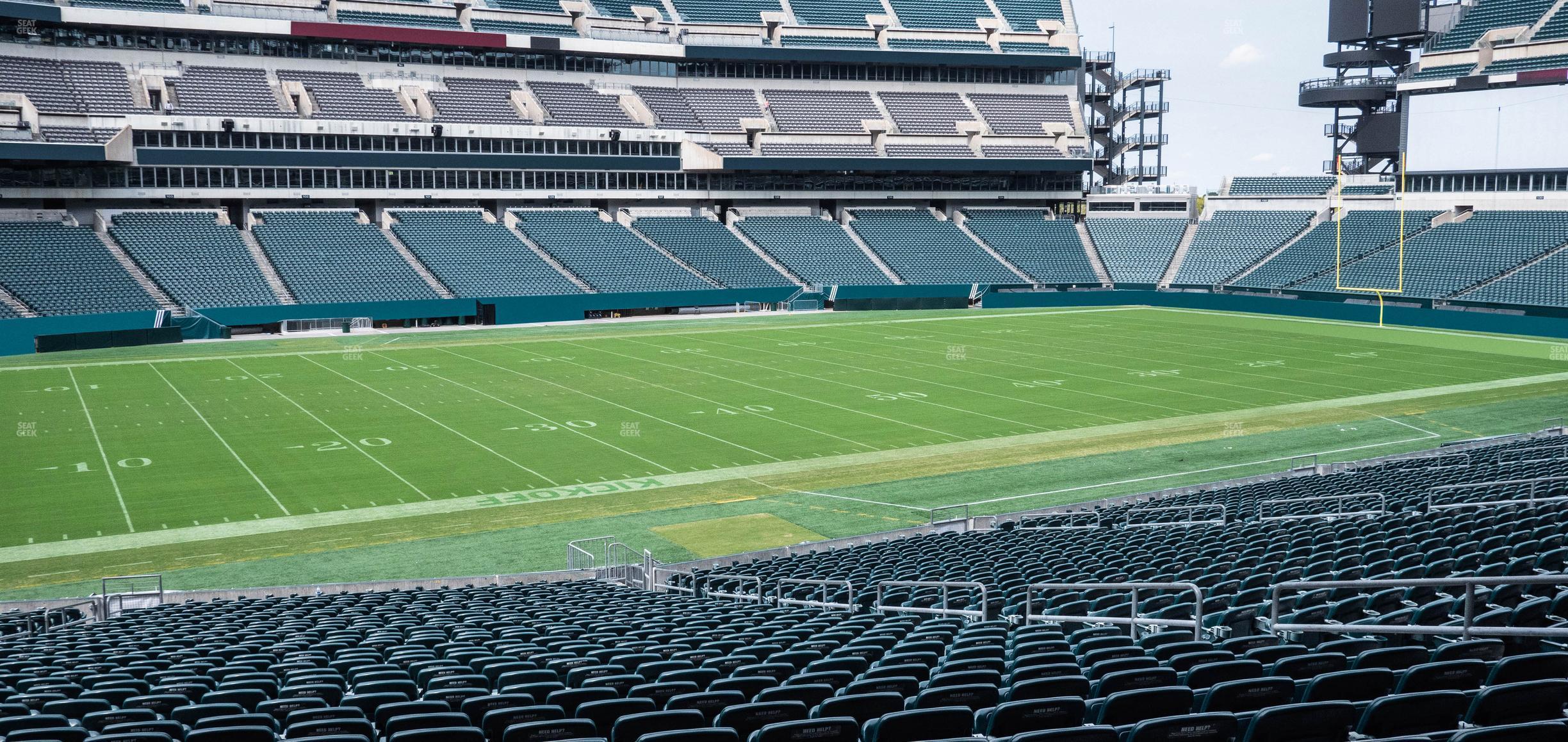 Seating view for Lincoln Financial Field Section 116