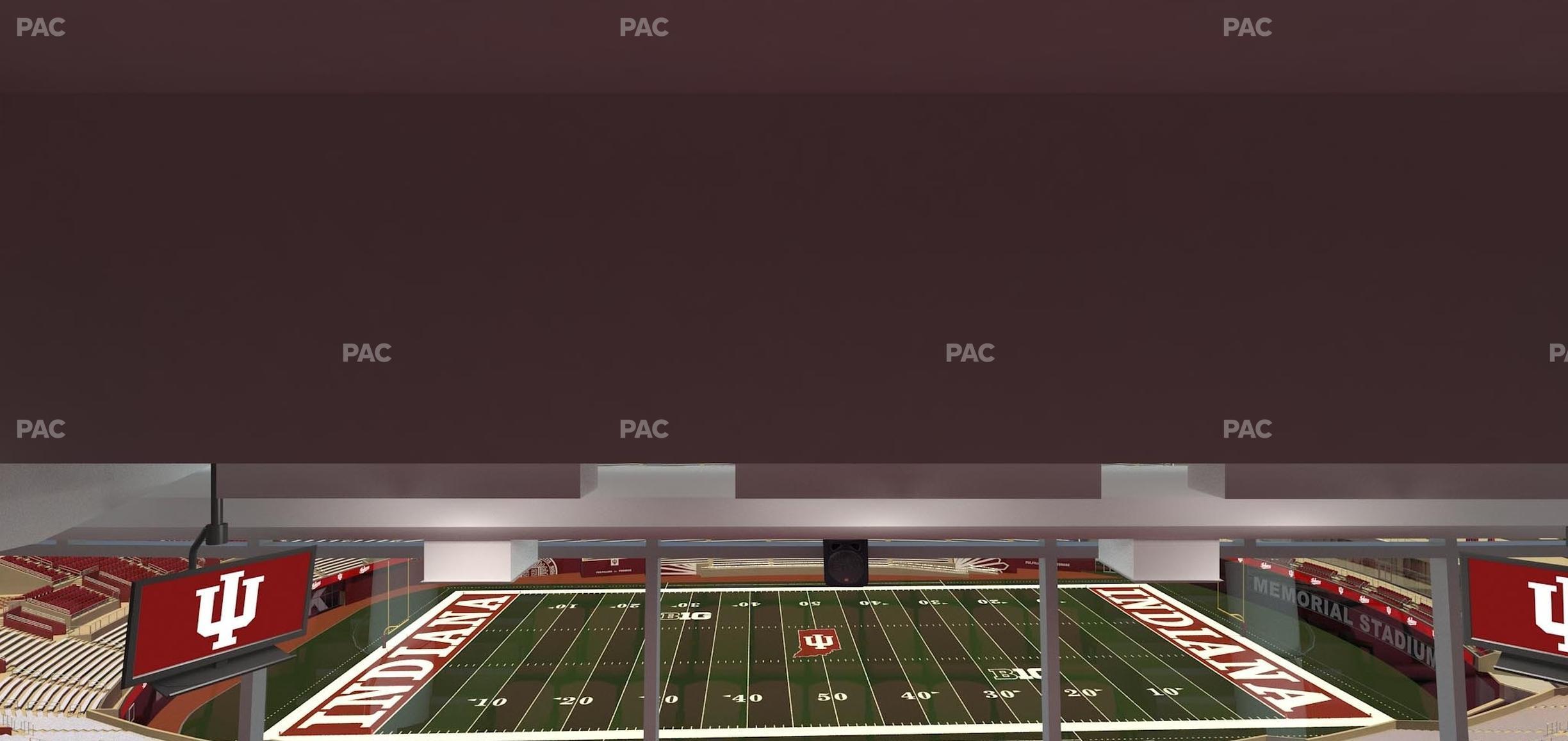 Seating view for Memorial Stadium - Indiana Section Club 405