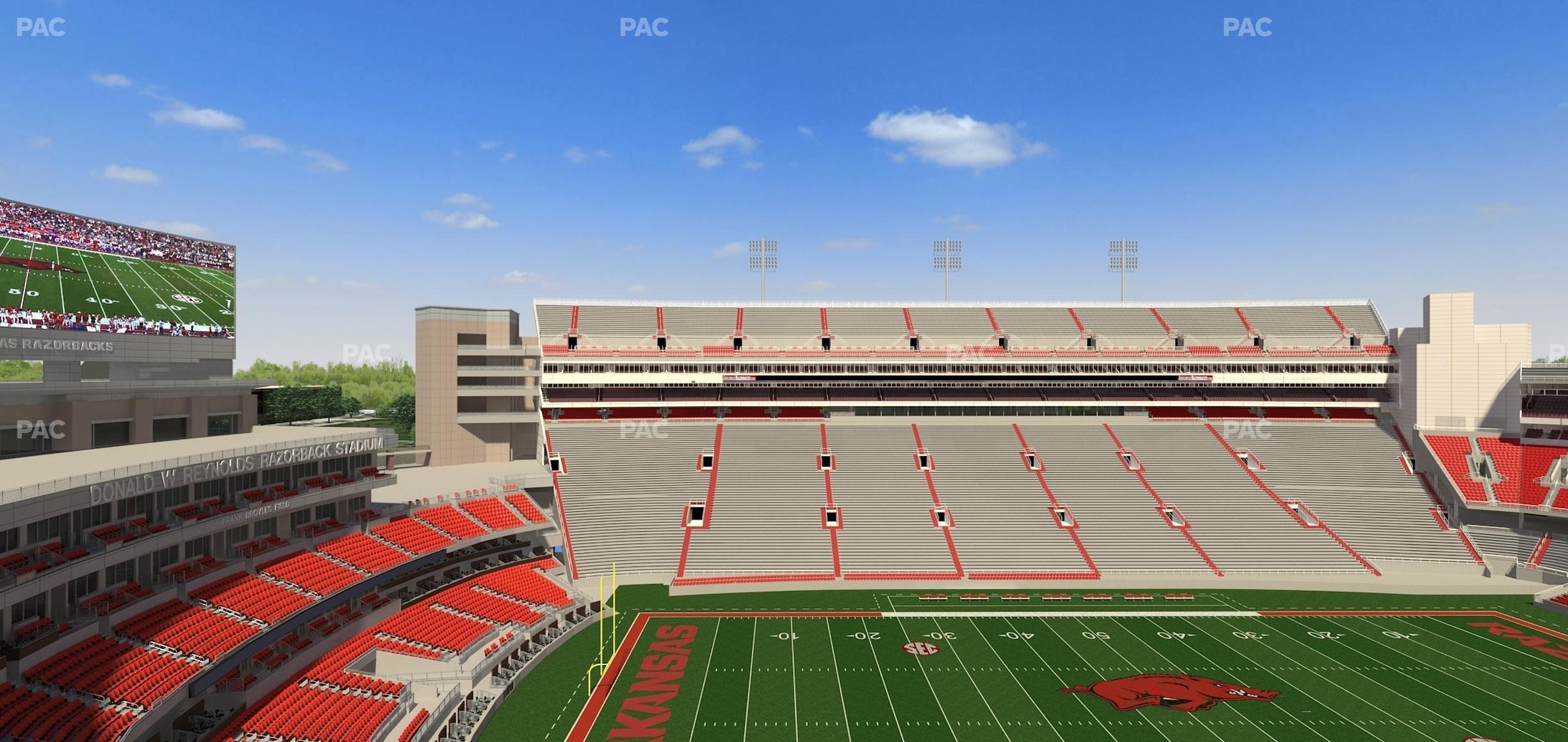 Seating view for Razorback Stadium Section 506 3