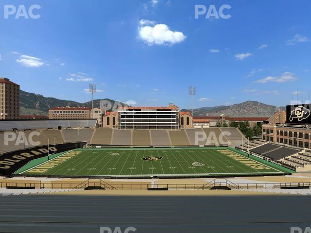 Seating view for Folsom Field Section 218