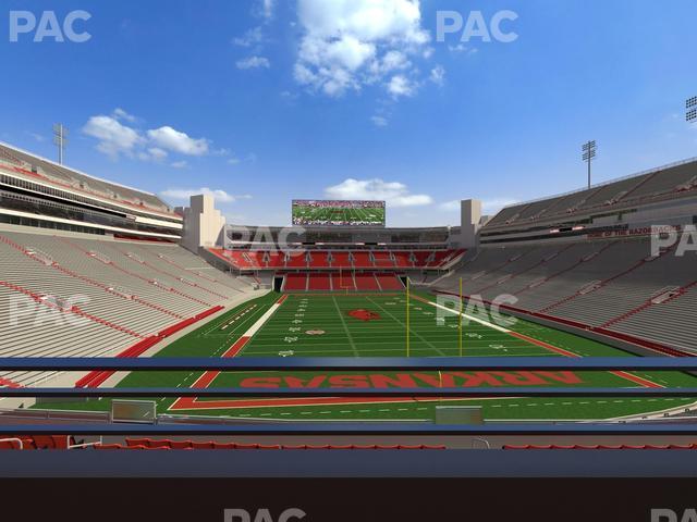 Seating view for Razorback Stadium Section Suite 14