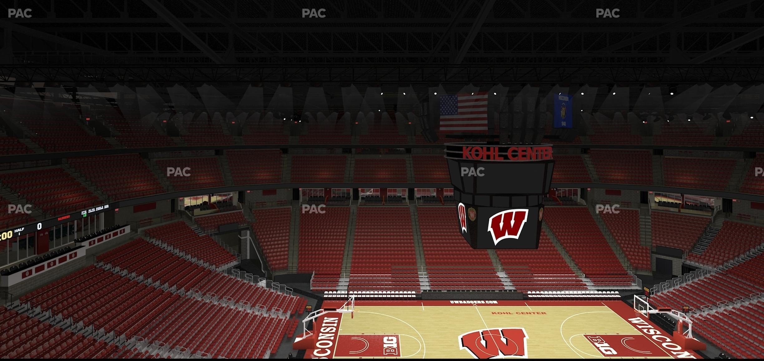 Seating view for Kohl Center Section 309