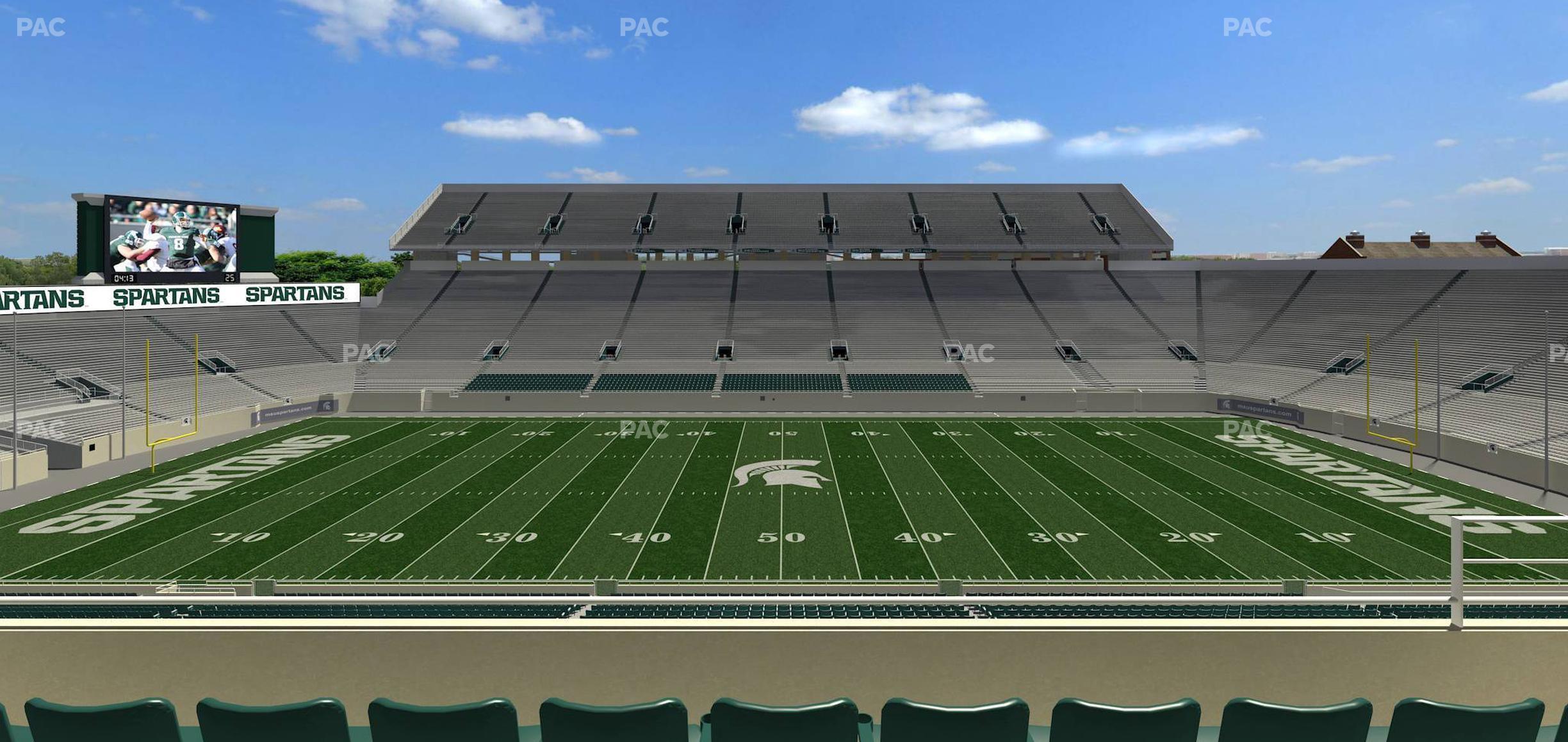 Seating view for Spartan Stadium (Michigan) Section Spartan Club 6