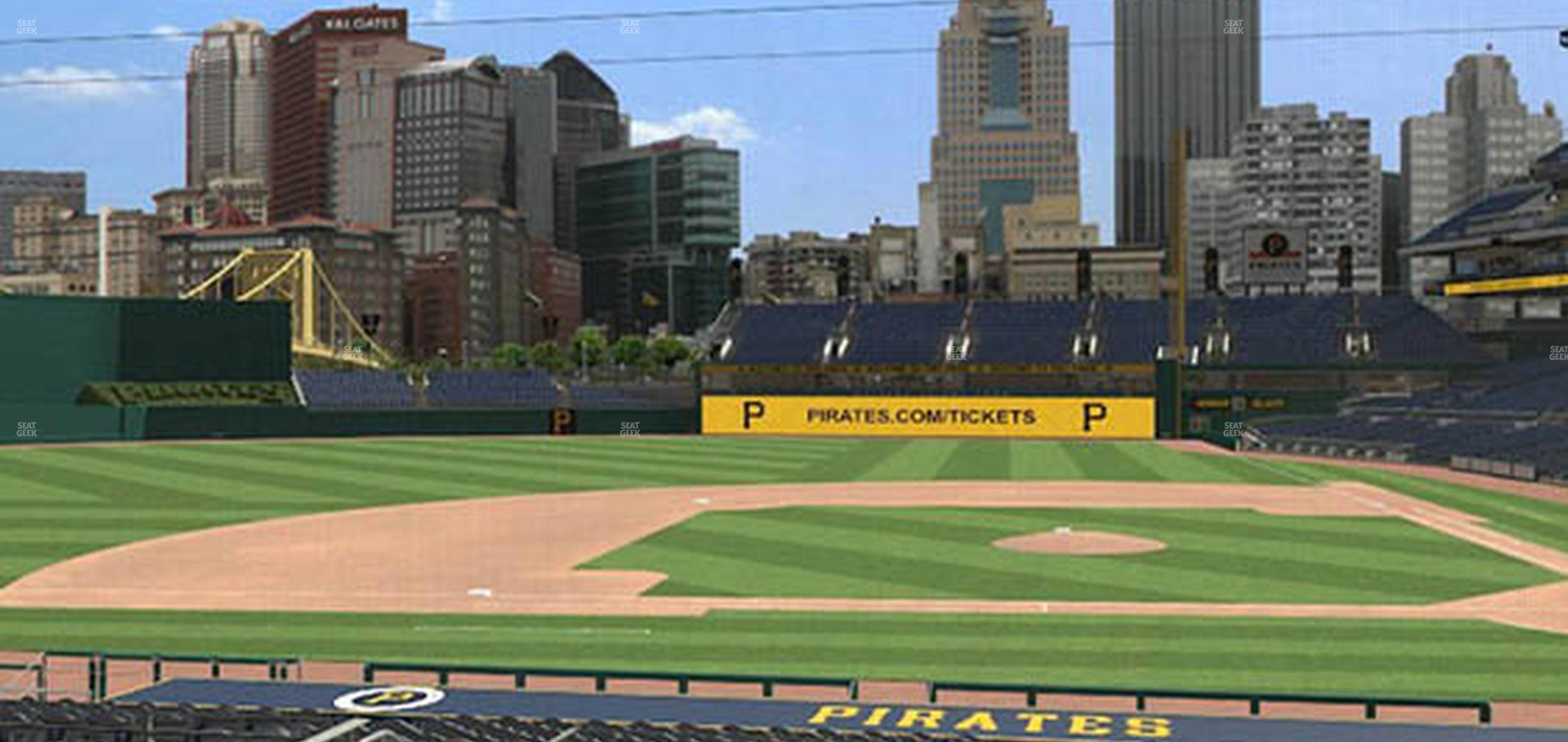 Seating view for PNC Park Section 121