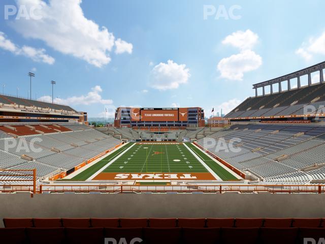 Seating view for Darrell K Royal - Texas Memorial Stadium Section Touchdown Club 16 C