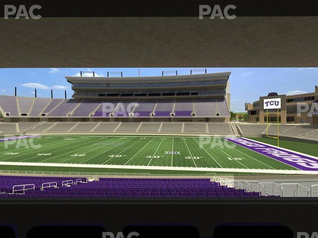 Seating view for Amon G Carter Stadium Section Founders Suite 1