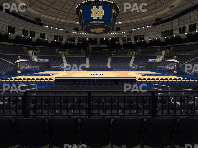 Seating view for Purcell Pavilion at the Joyce Center Section 1