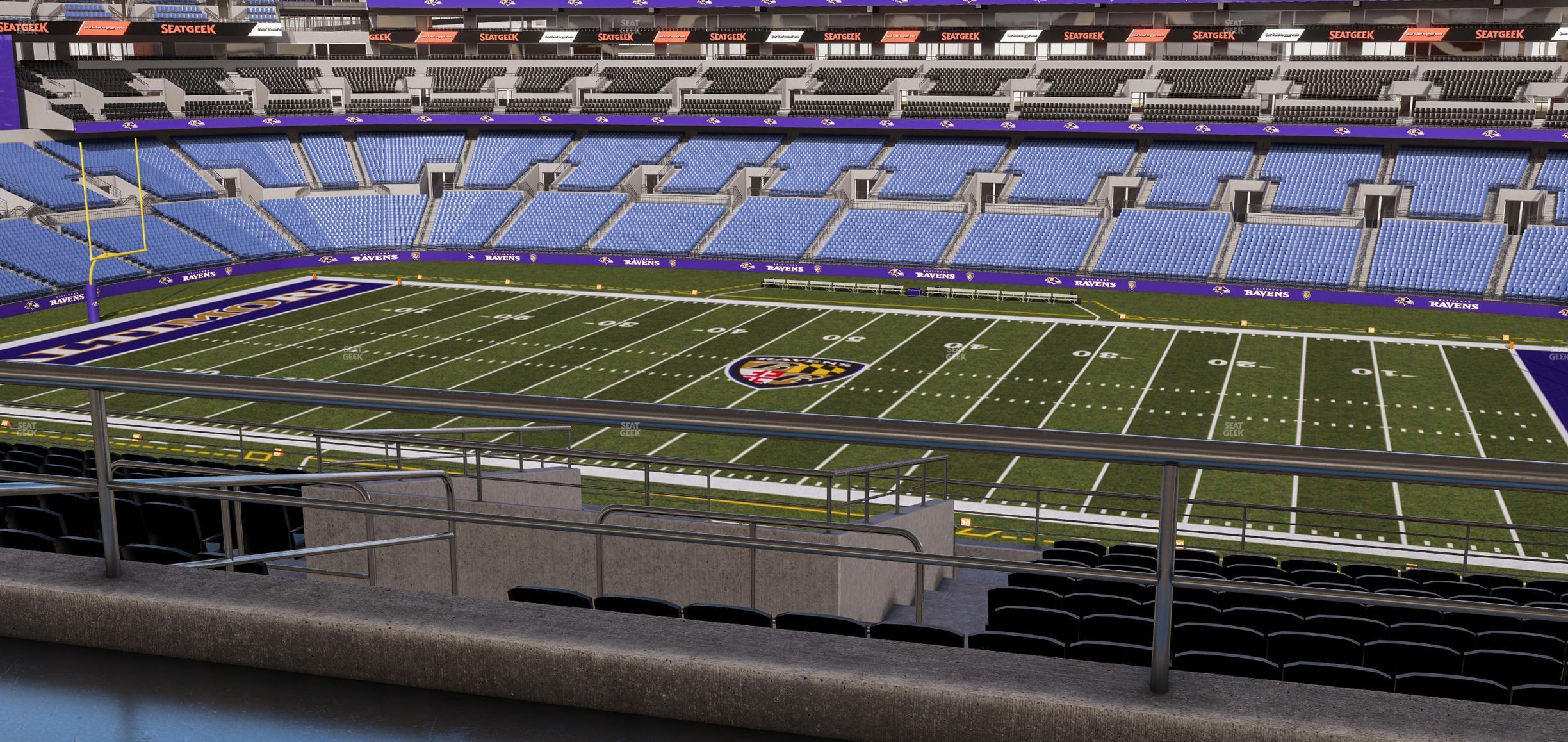 Seating view for M&T Bank Stadium Section Suite 352