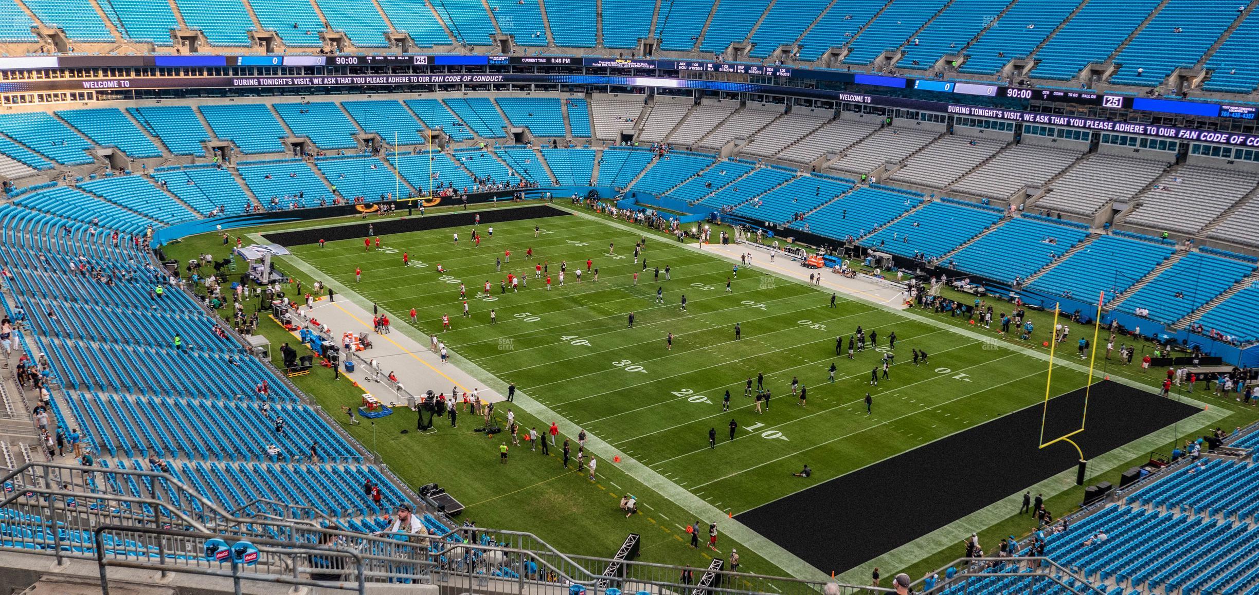 Seating view for Bank of America Stadium Section 507