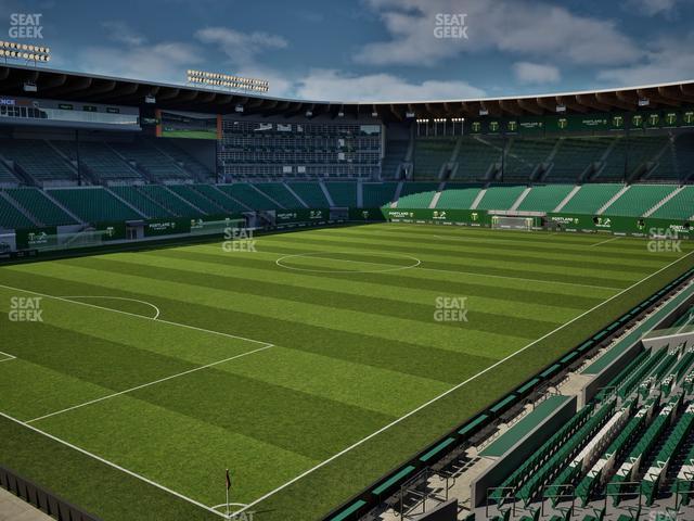 Seating view for Providence Park Section Loge 5