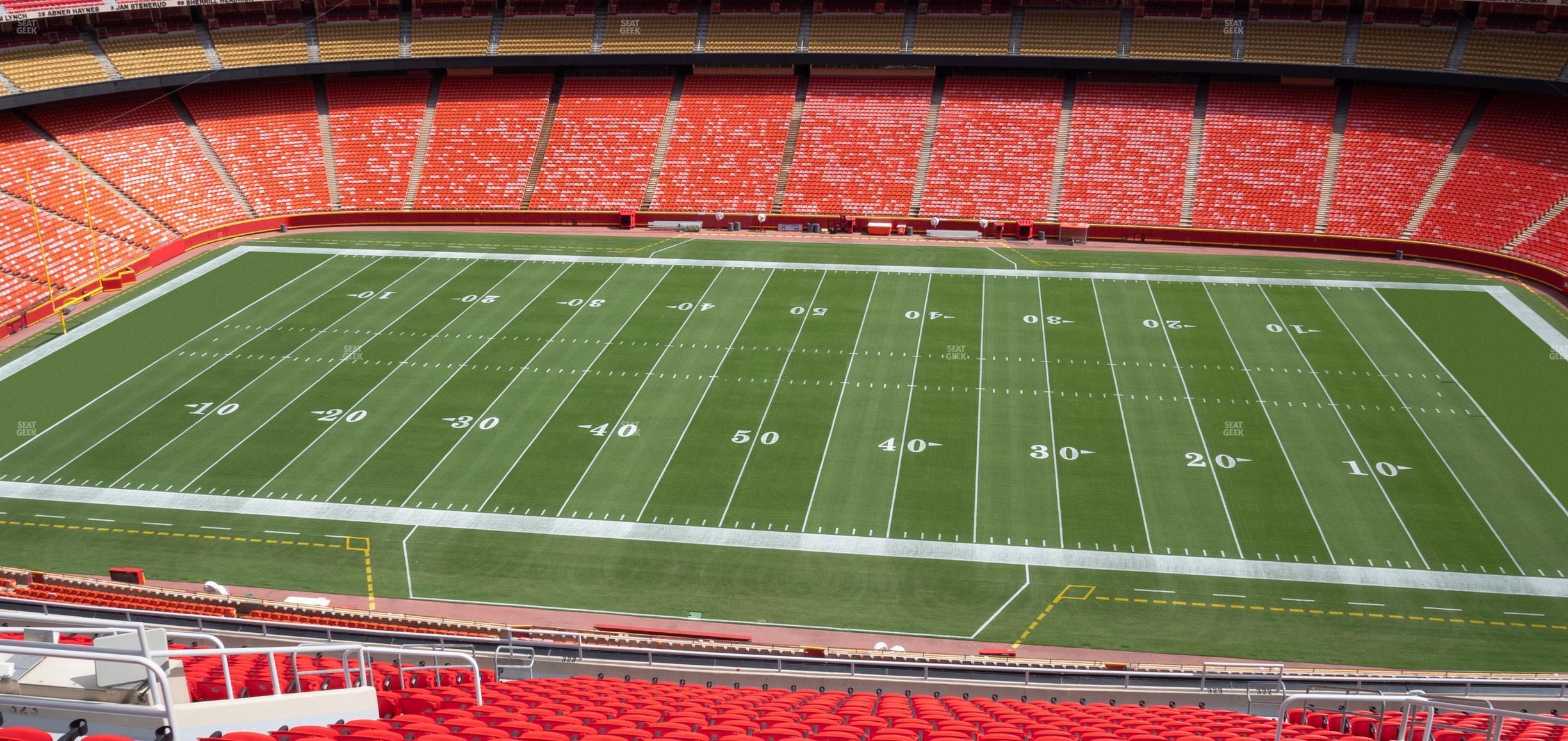 Seating view for GEHA Field at Arrowhead Stadium Section 323