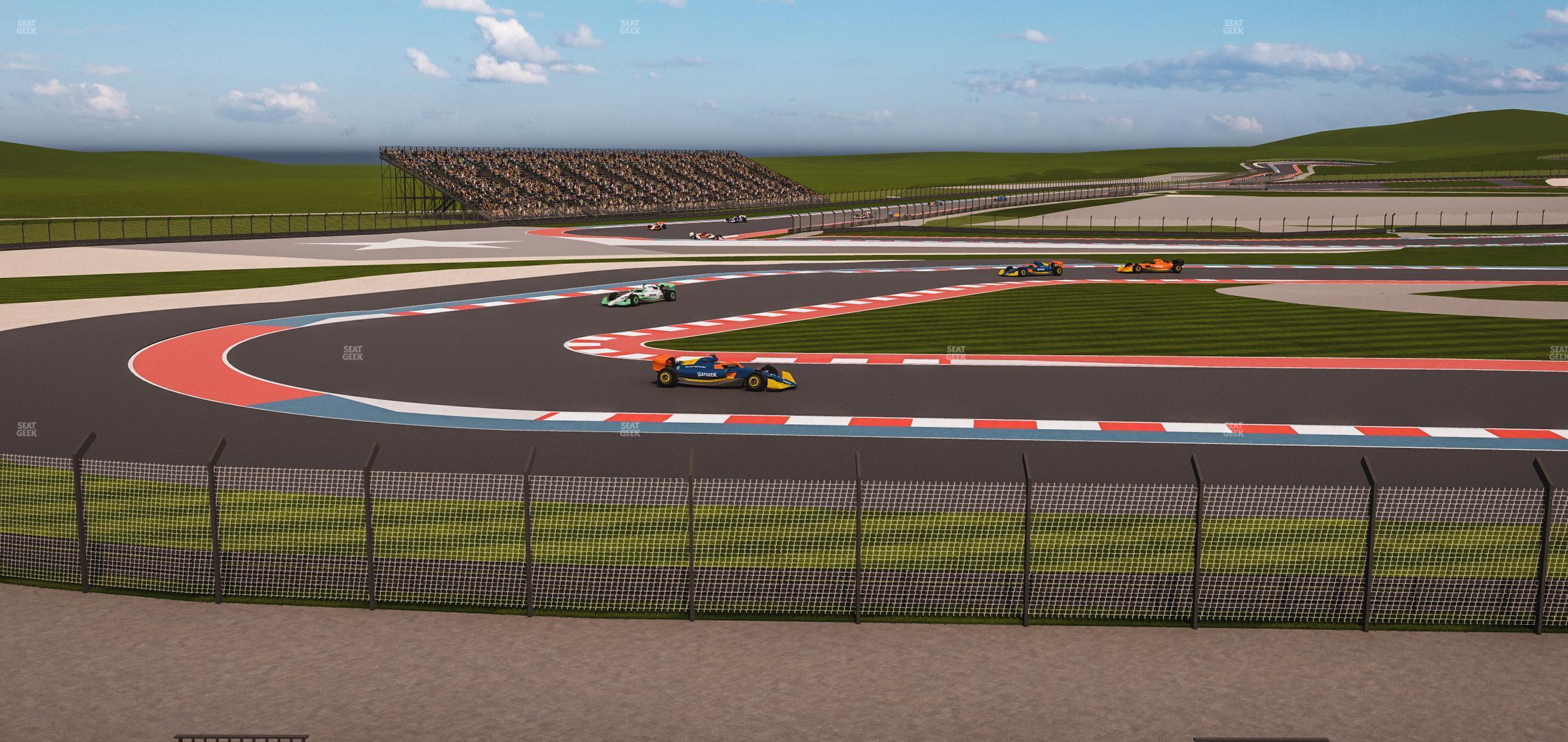 Seating view for Circuit of The Americas Section Turn 15 Grandstand 10