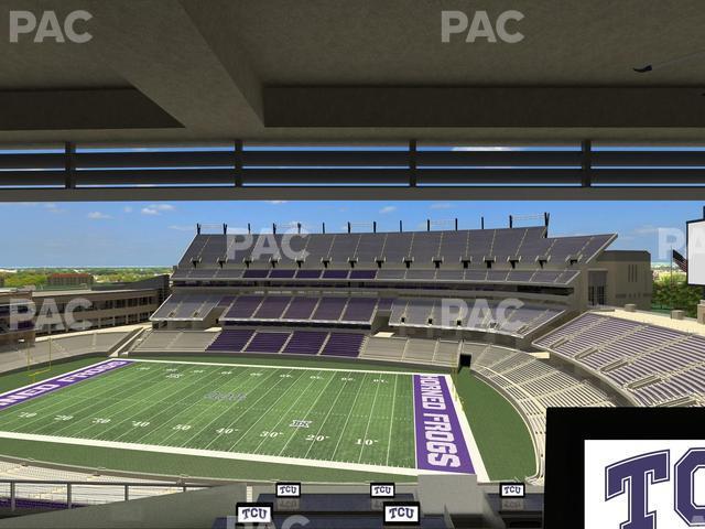 Seating view for Amon G Carter Stadium Section Loge Box 326