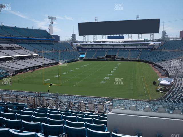 Seating view for EverBank Stadium Section 221