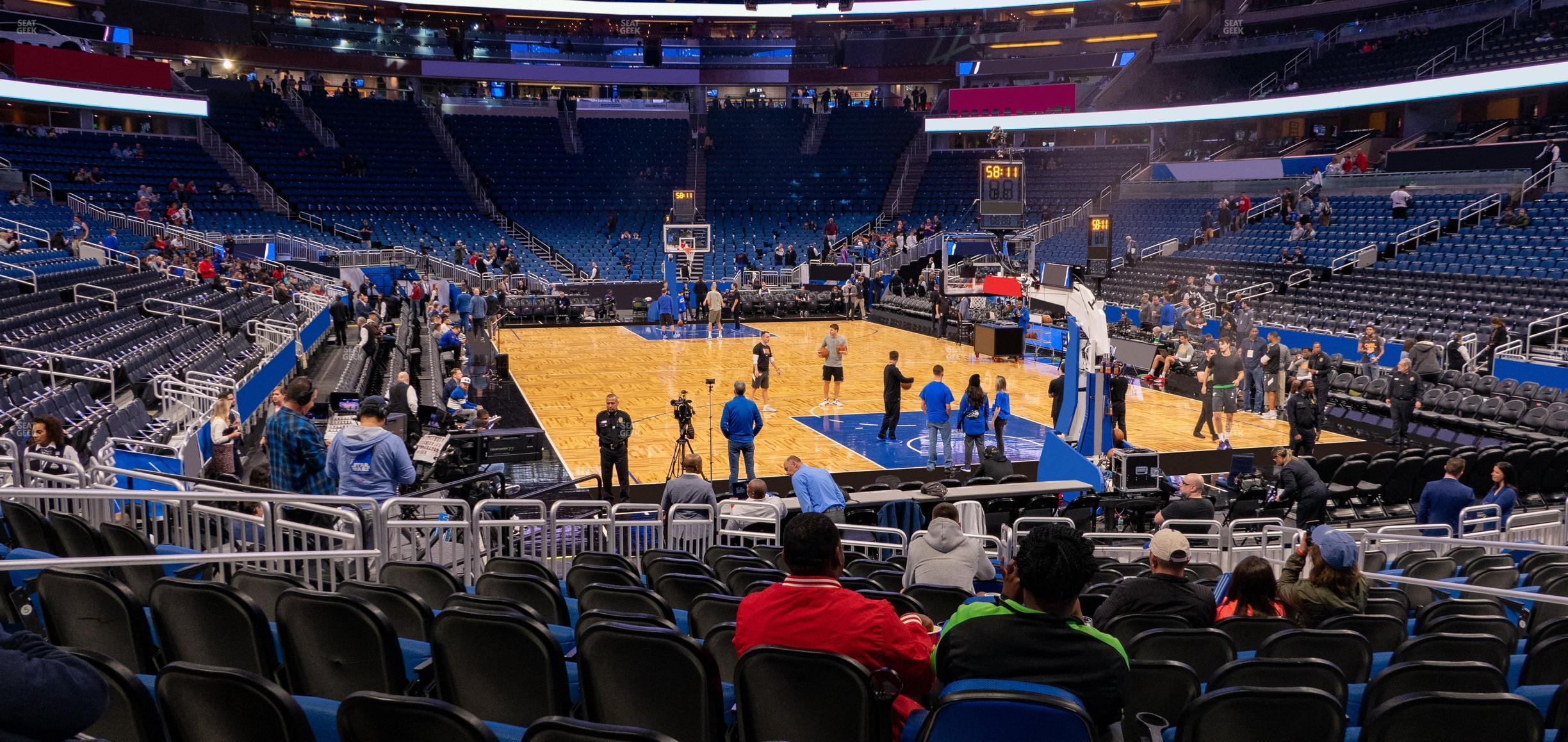 Seating view for Kia Center Section 111