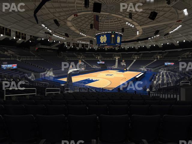 Seating view for Purcell Pavilion at the Joyce Center Section 4