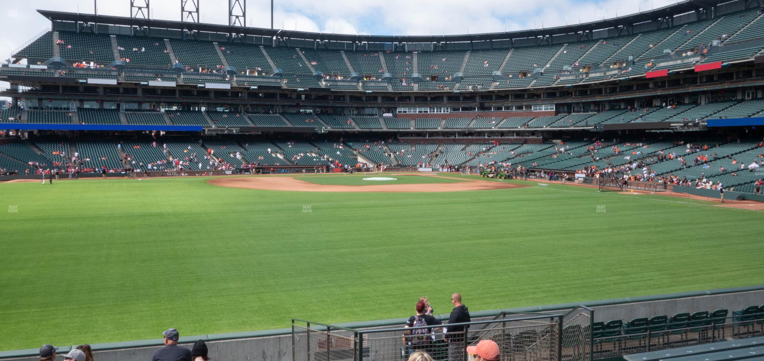 Seating view for Oracle Park Section Bleachers 140