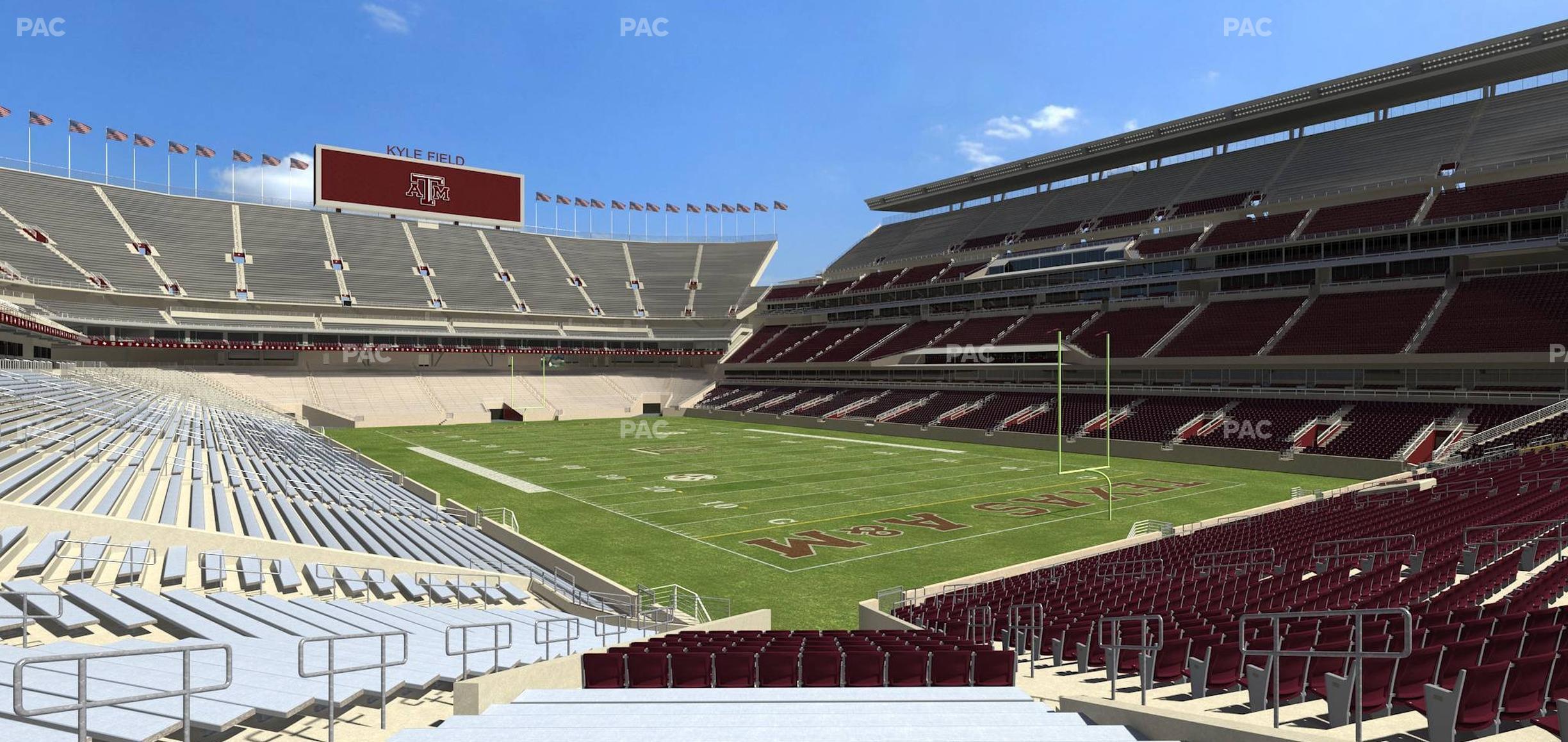 Seating view for Kyle Field Section 120