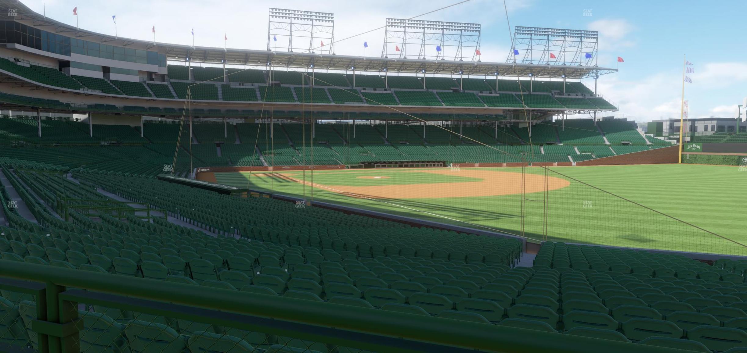 Seating view for Wrigley Field Section 131