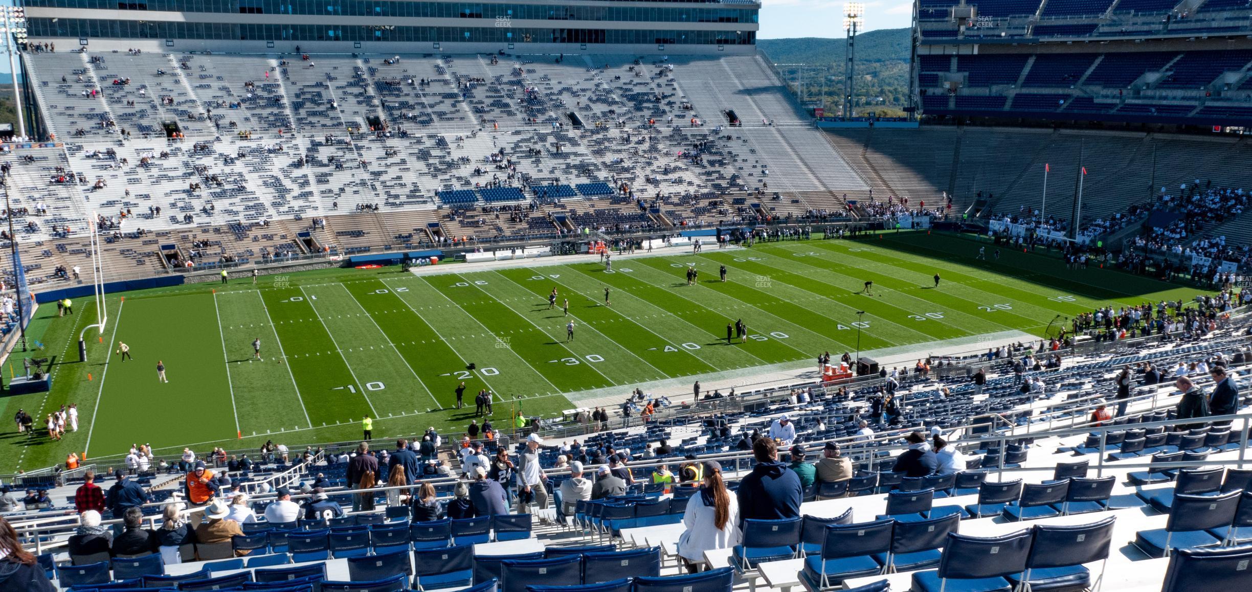 Seating view for Beaver Stadium Section West H Upper