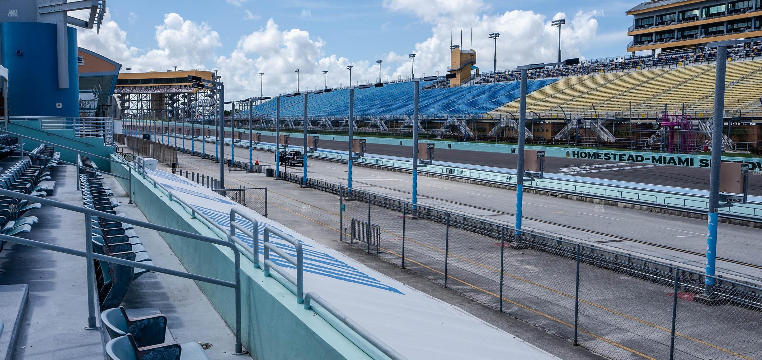 Seating view for Homestead-Miami Speedway Section Pit Road Cabana 18