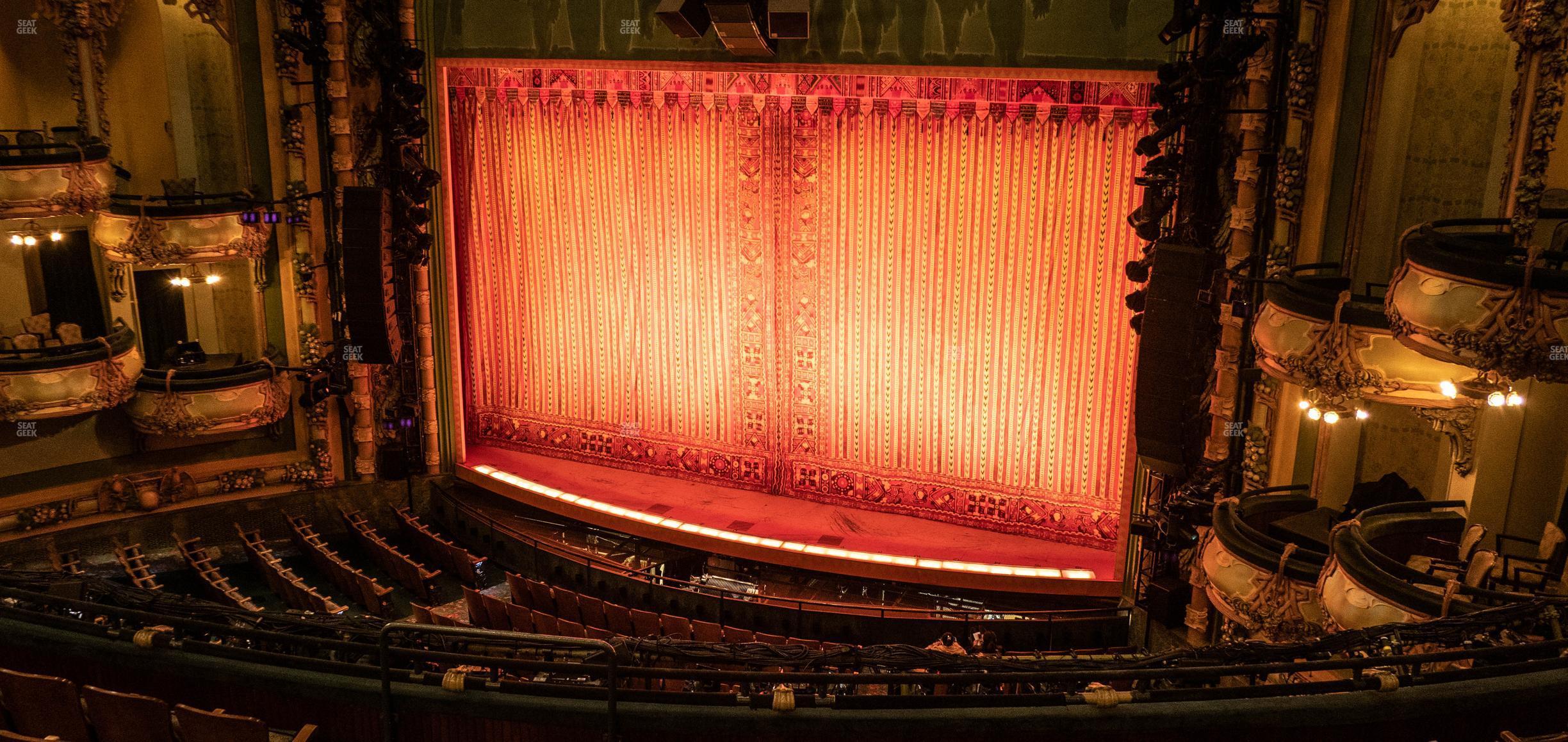 Seating view for New Amsterdam Theatre Section Mezzanine Right