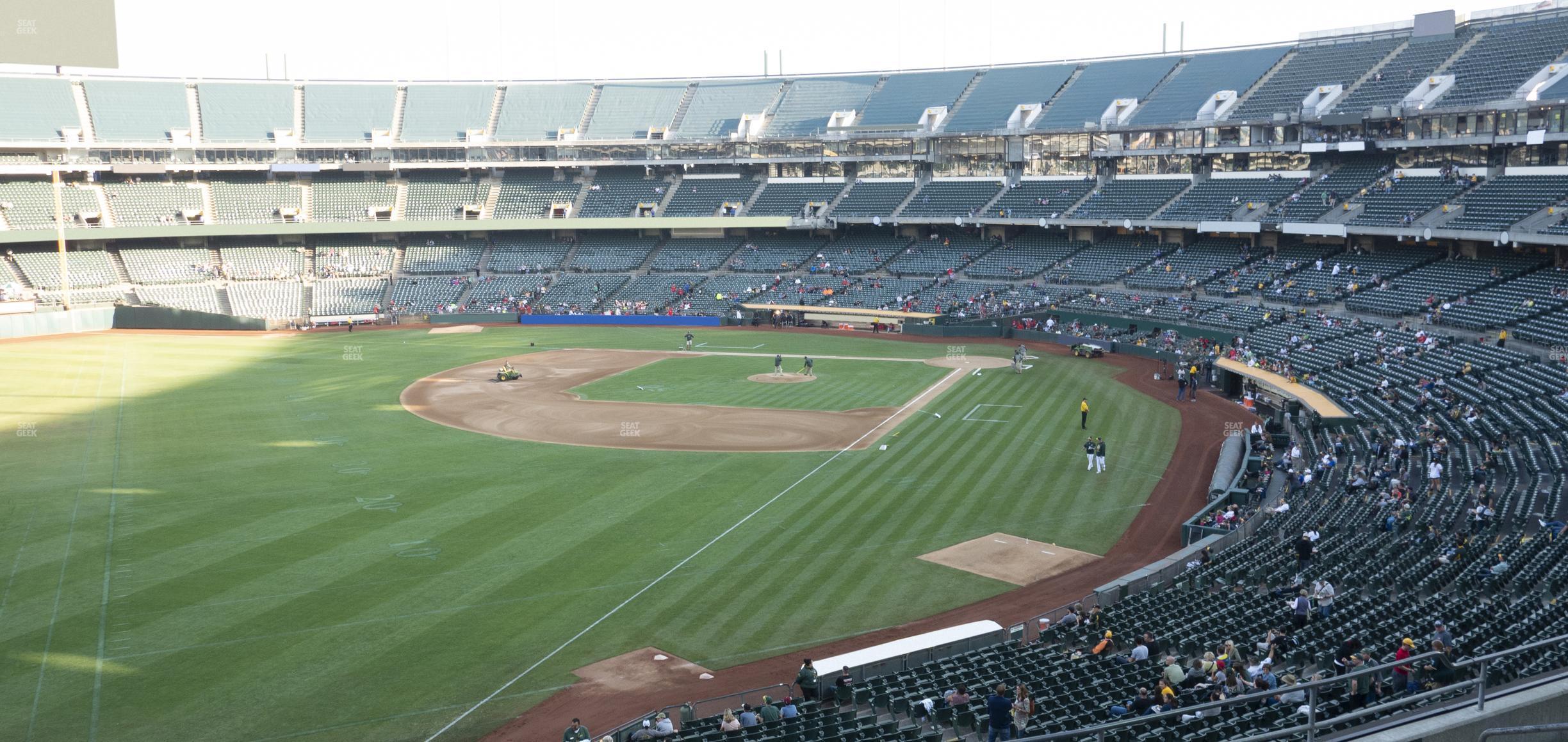 Seating view for Oakland Coliseum Section 230