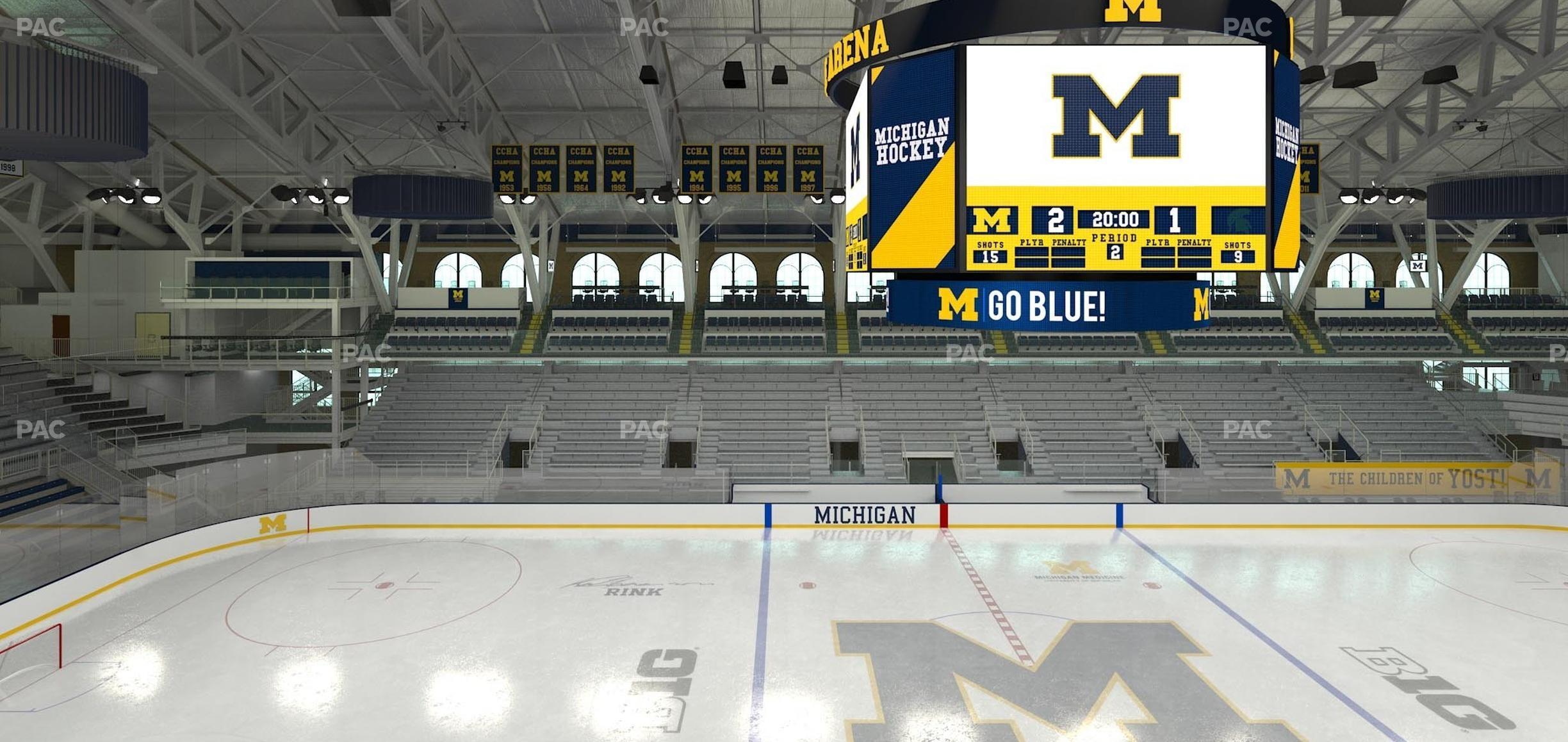 Seating view for Yost Arena Section Champions Box I