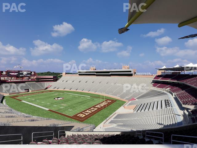 Seating view for Doak Campbell Stadium Section Club 327