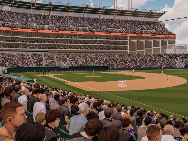 Seating view for Progressive Field Section 130