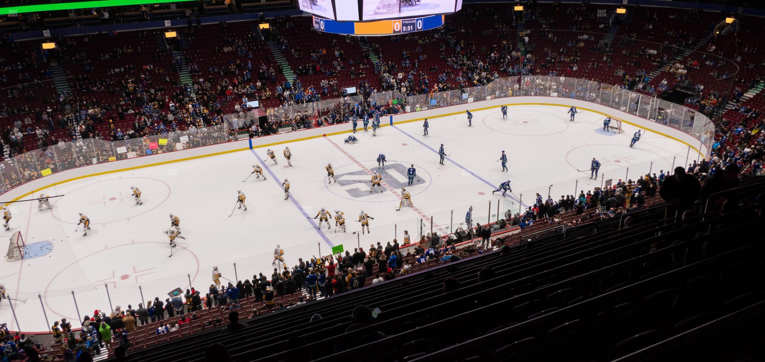 Seating view for Rogers Arena Section 409