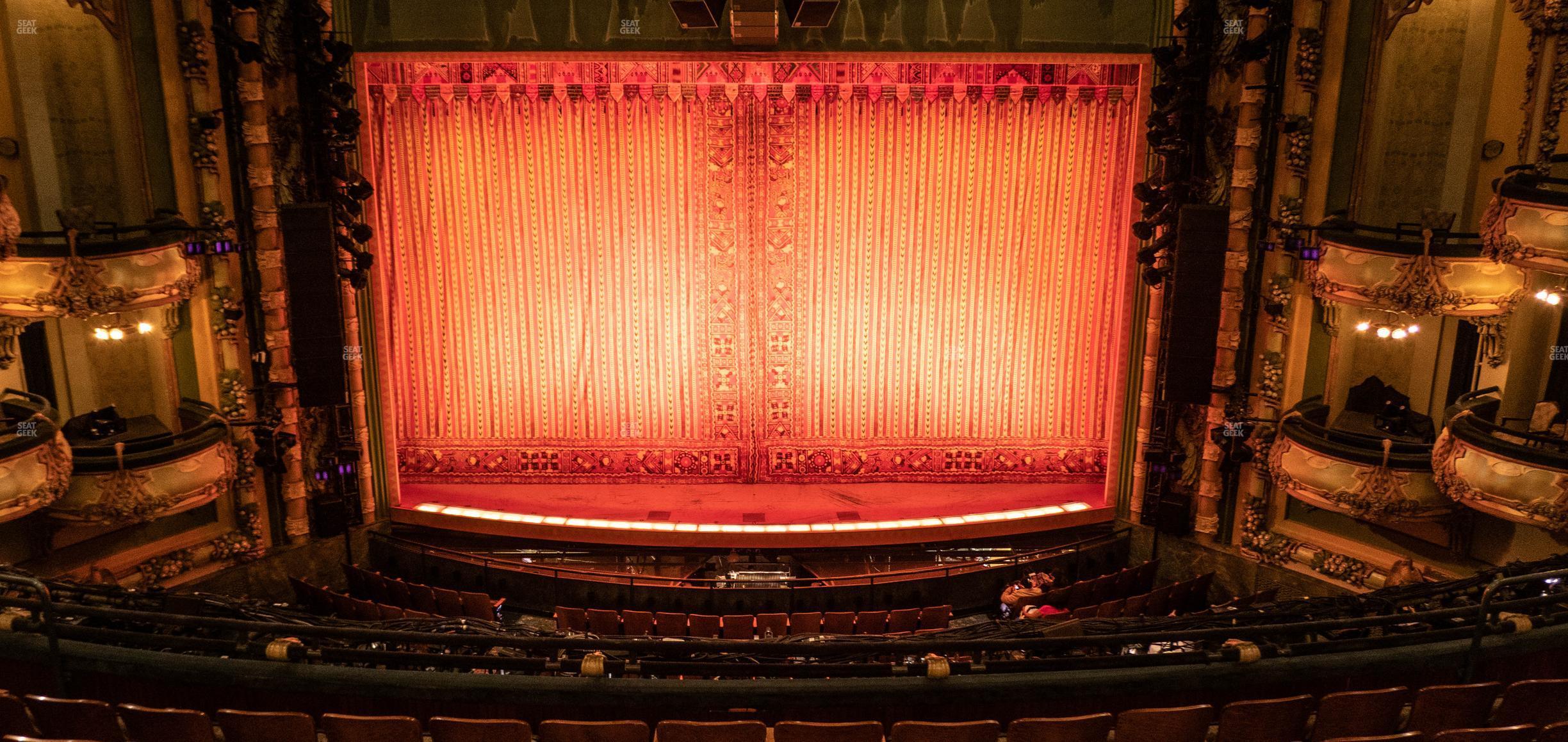 Seating view for New Amsterdam Theatre Section Mezzanine Center