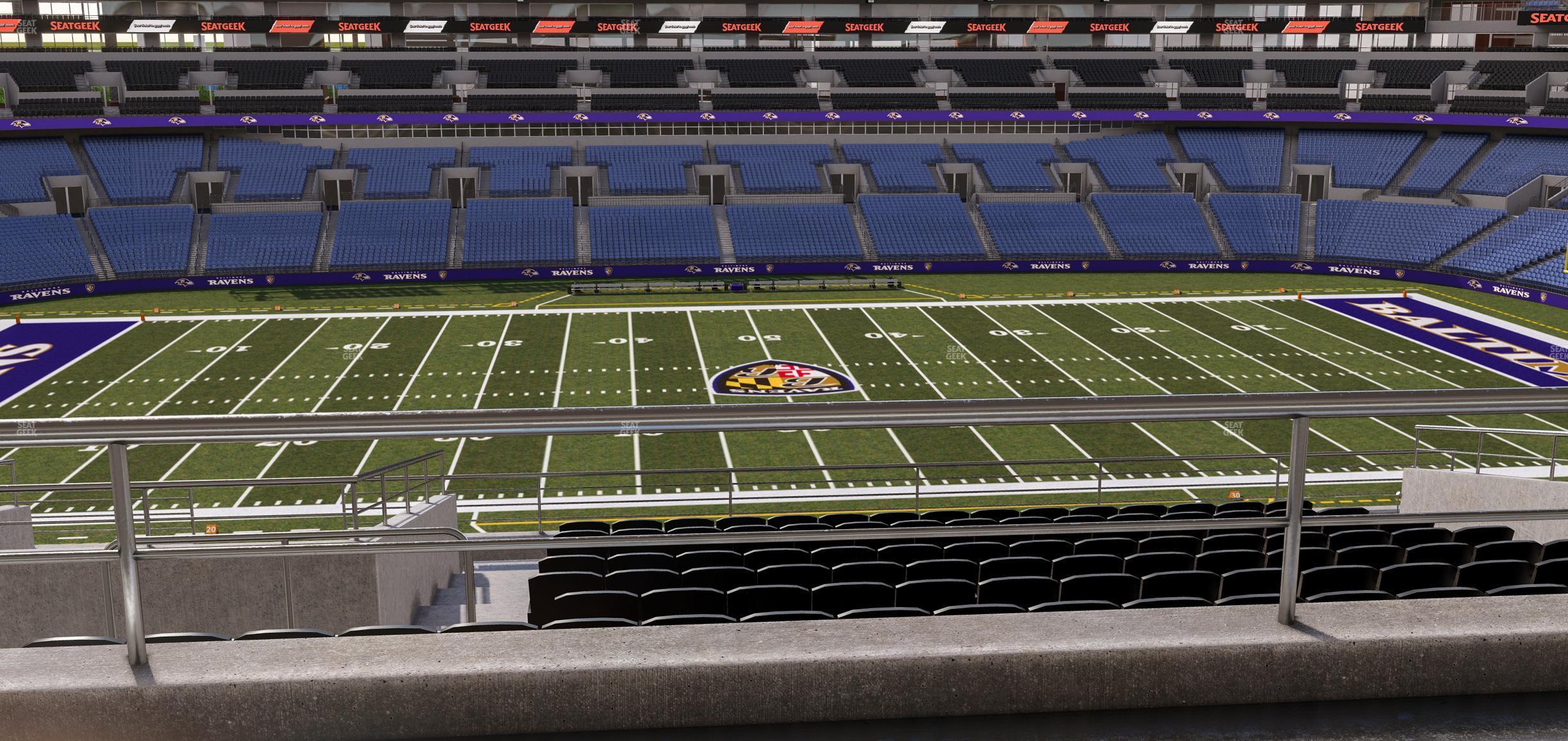 Seating view for M&T Bank Stadium Section Suite 320