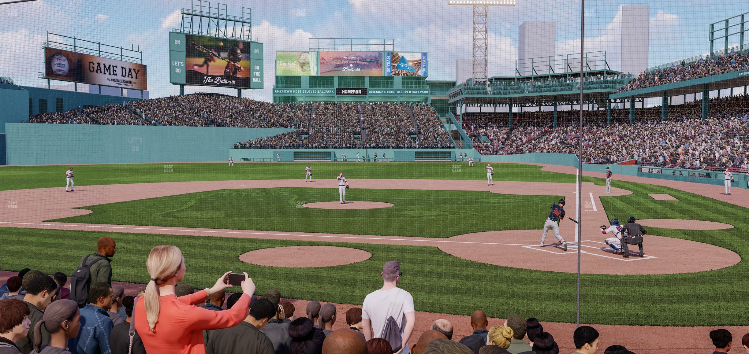 Seating view for Fenway Park Section Field Box 51