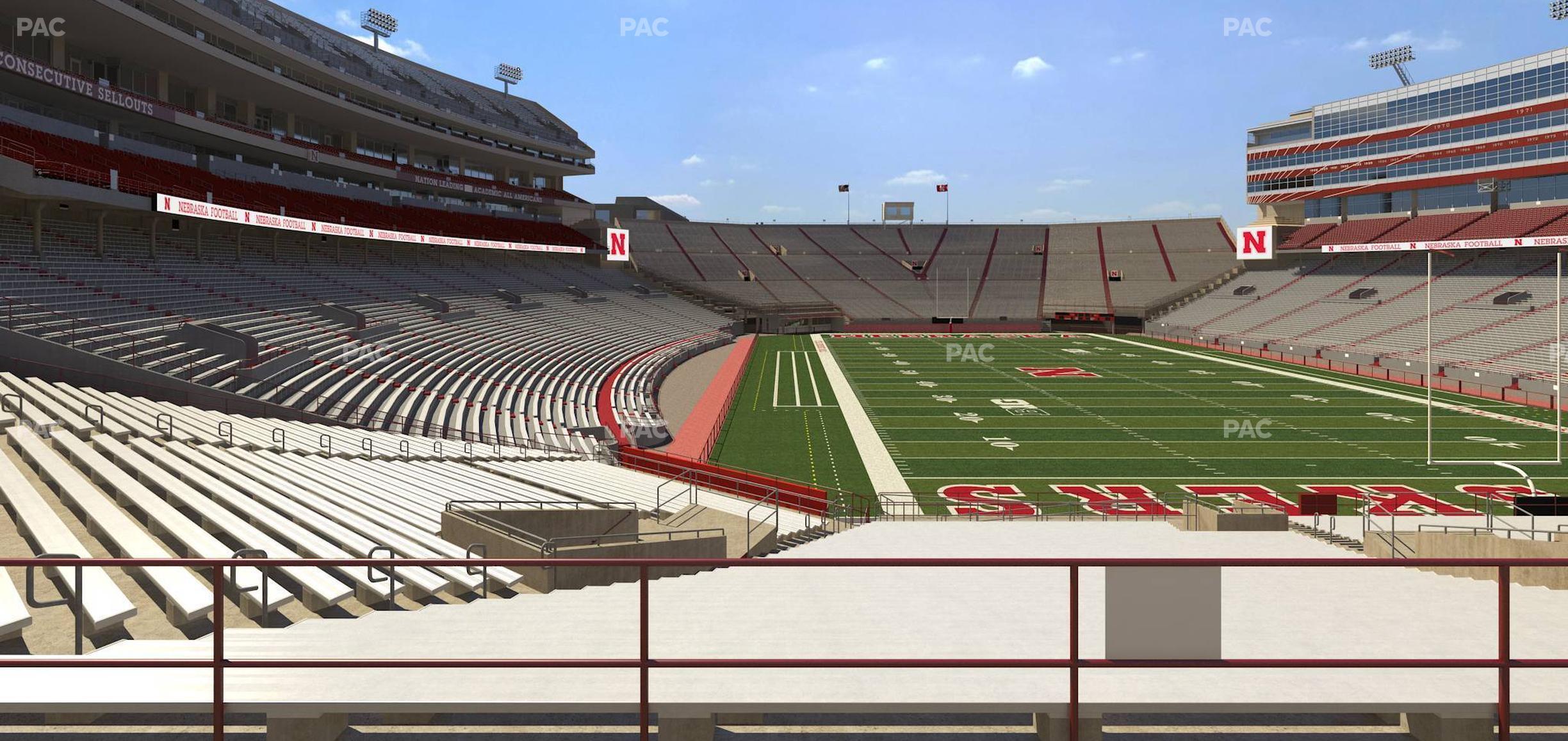 Seating view for Memorial Stadium Nebraska Section 38