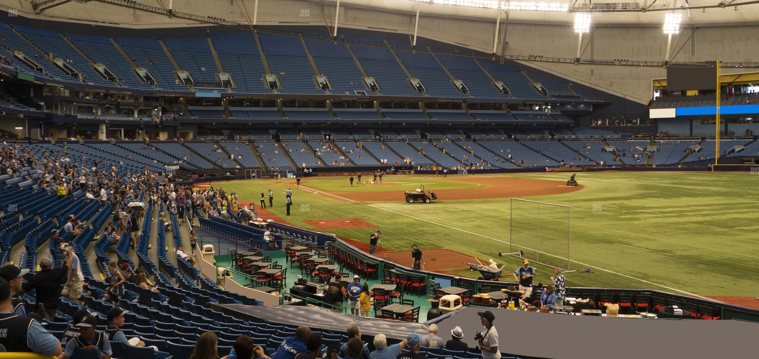 Seating view for Tropicana Field Section 136