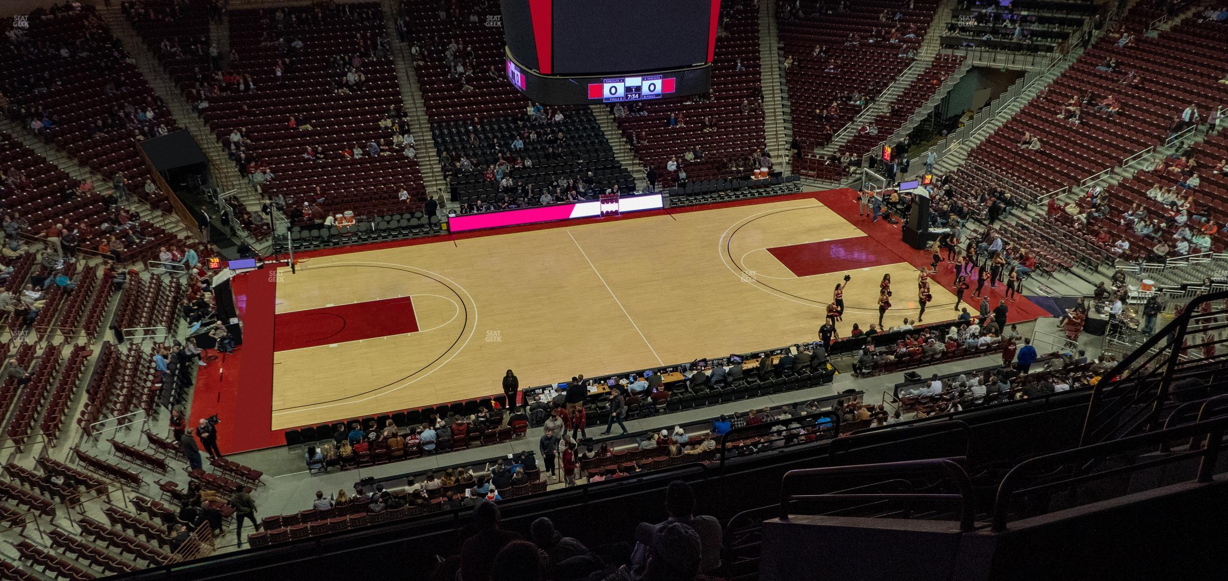 Seating view for Colonial Life Arena Section 223