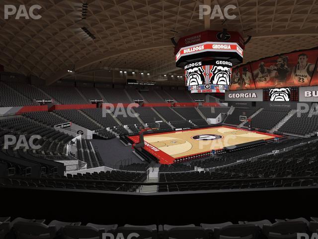 Seating view for Stegeman Coliseum Section Ii