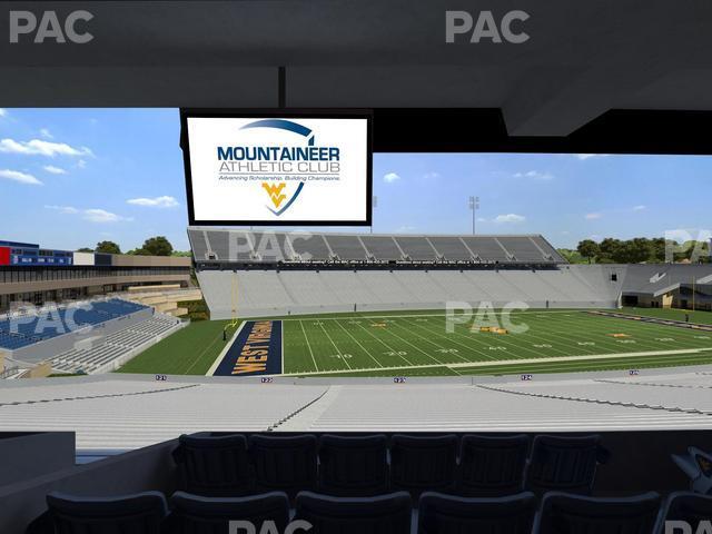 Seating view for Mountaineer Field at Milan Puskar Stadium Section Field Box 46