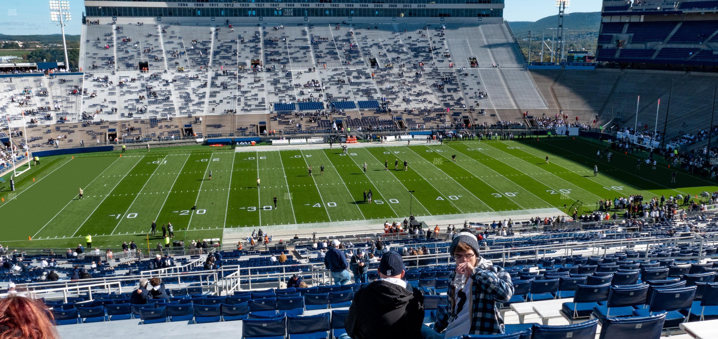 Seating view for Beaver Stadium Section West F Upper