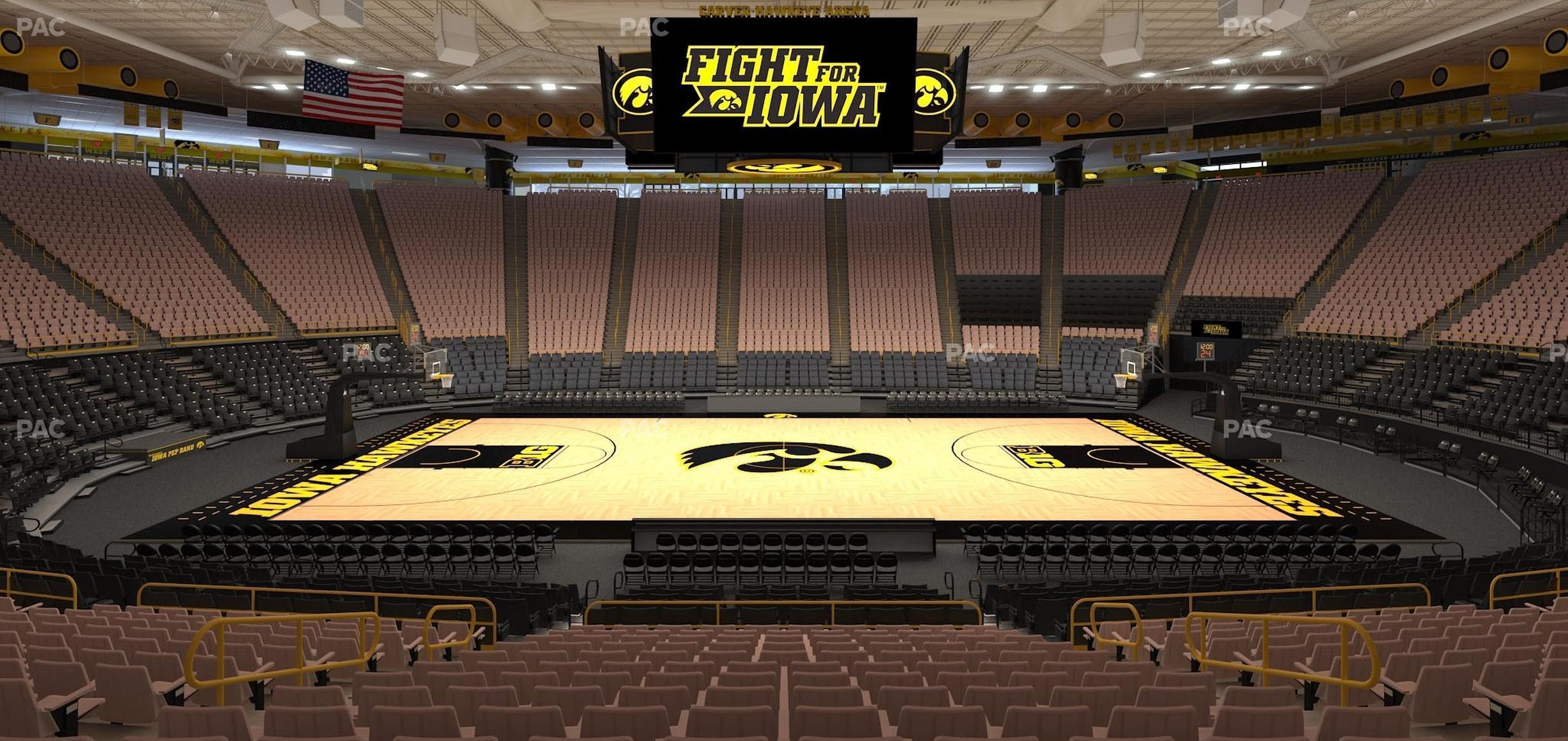 Seating view for Carver-Hawkeye Arena Section Nn