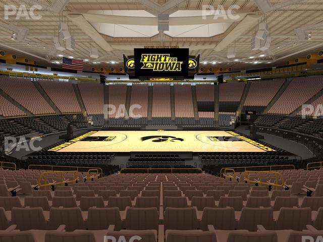 Seating view for Carver-Hawkeye Arena Section Nn